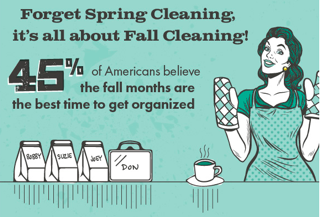 A study shows Fall Cleaning is better than spring cleaning.