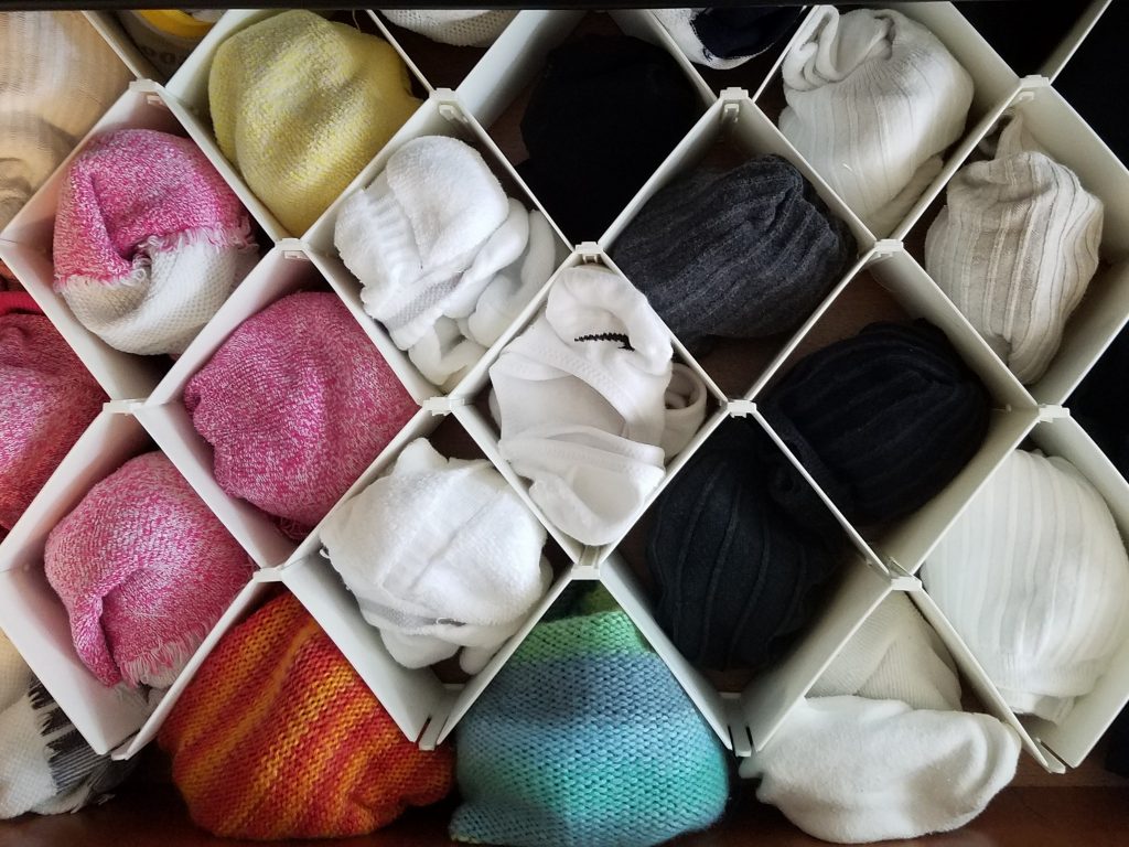 Organized sock drawer