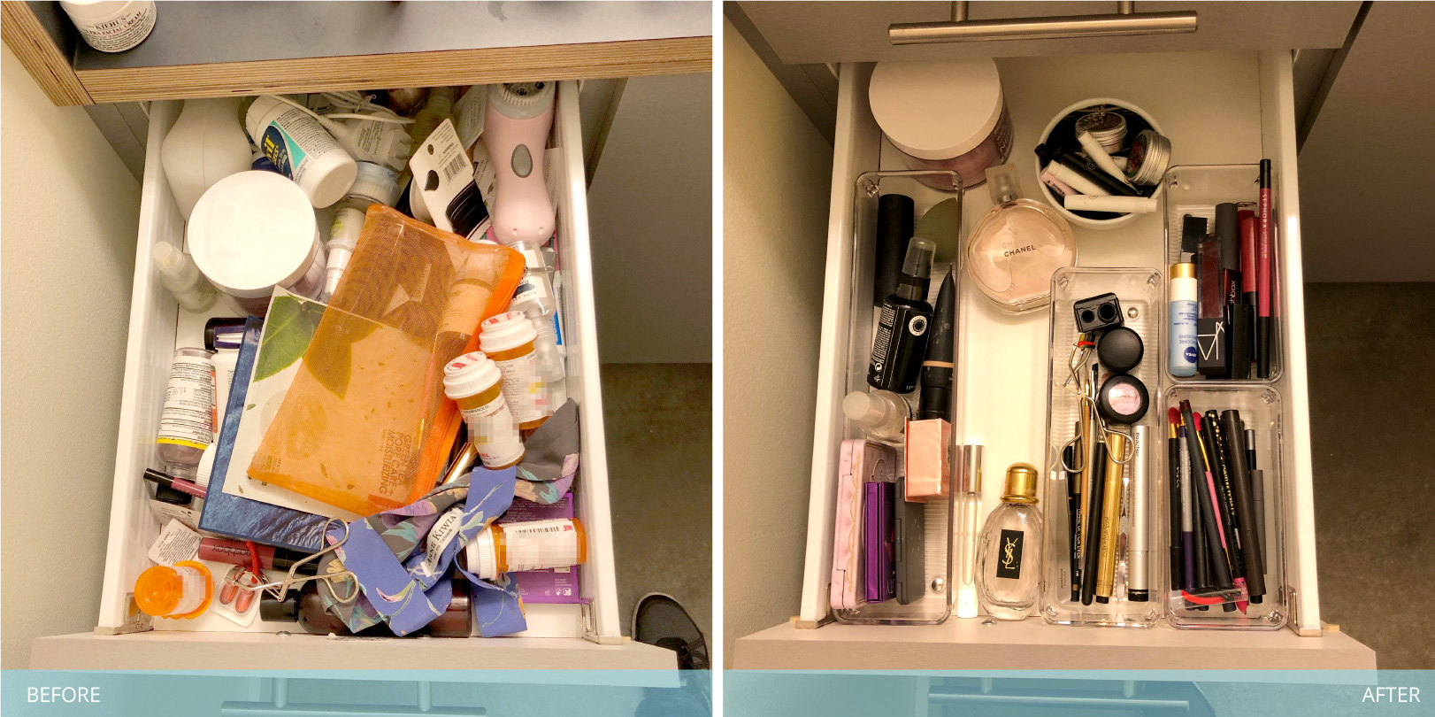 Simplify Experts Before & After Bathroom Organizing