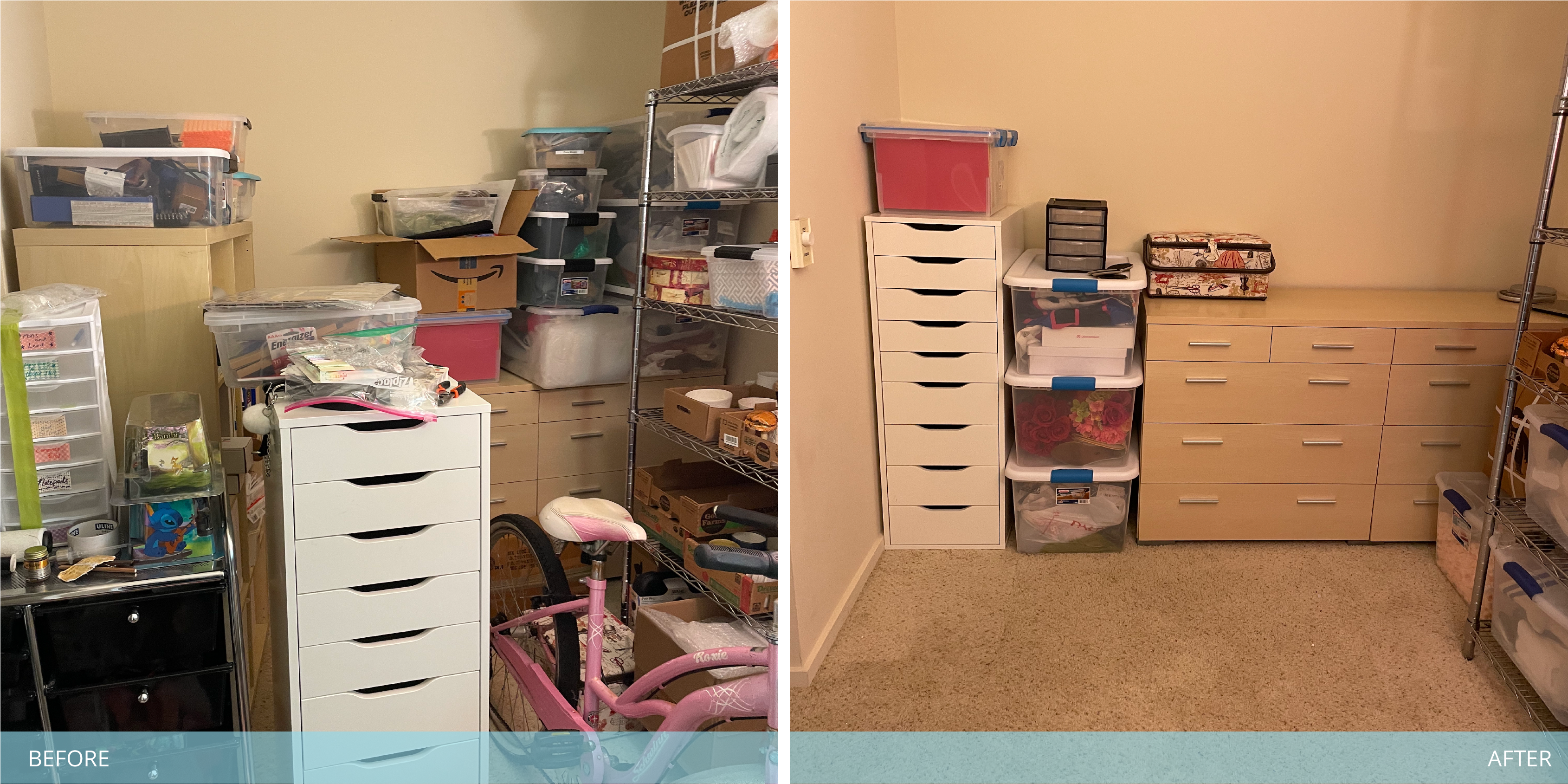 Simplify Experts Before & After Hobby Organizing